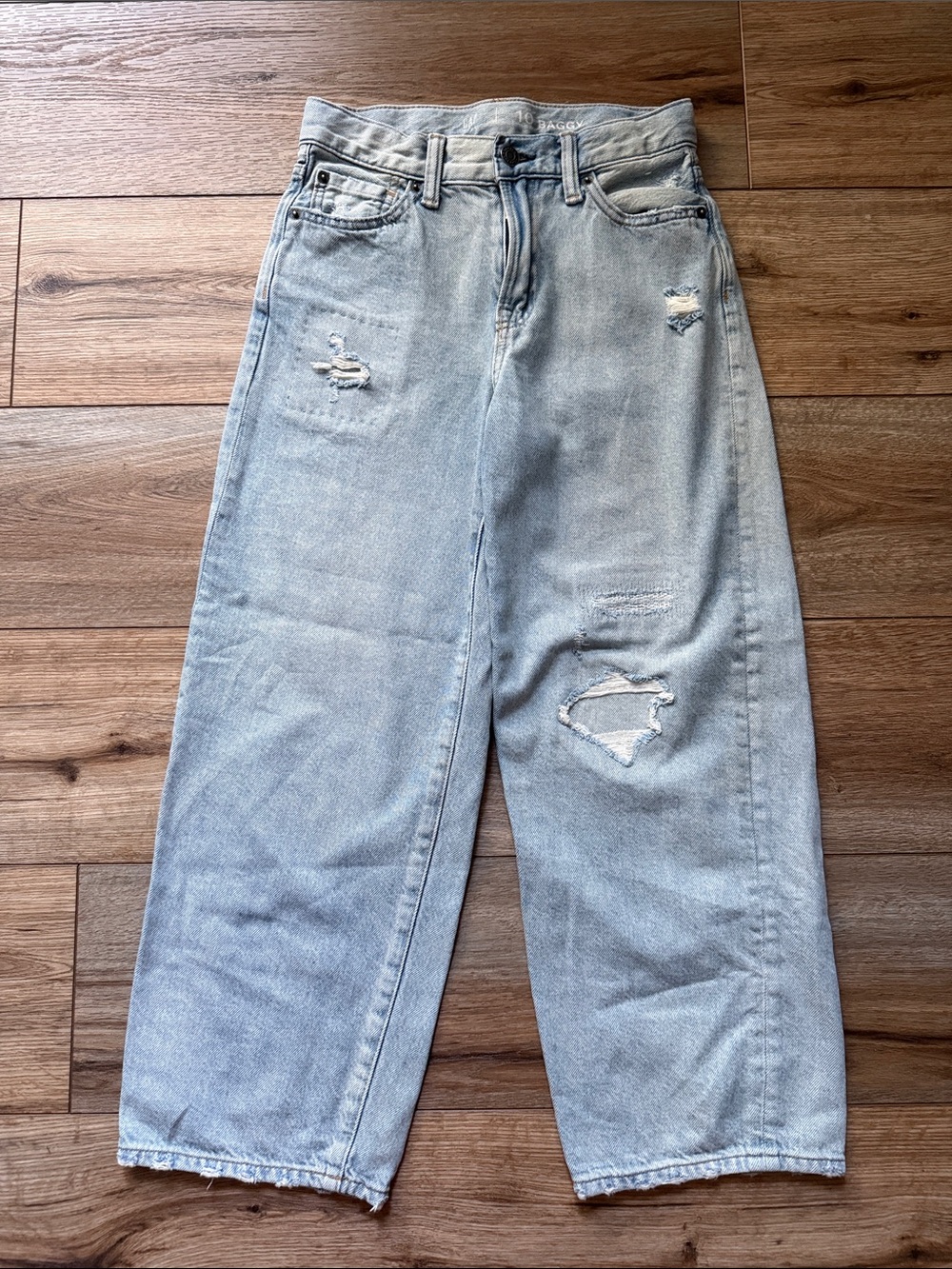 GAP kids Boys Light Blue Distressed Kids' Jeans